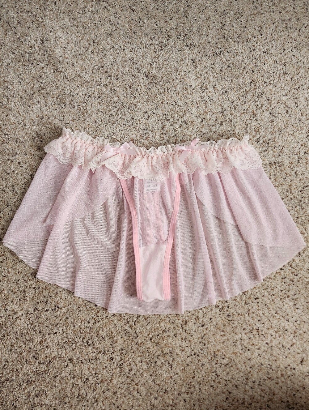 Pink Thong & Skirt Lingerie